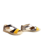 Sandalia Nina Amarillo y Hierro