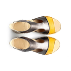 Sandalia Nina Amarillo y Hierro