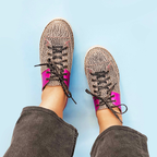 Zapato Kutsu Mujer Jaspe y Morado