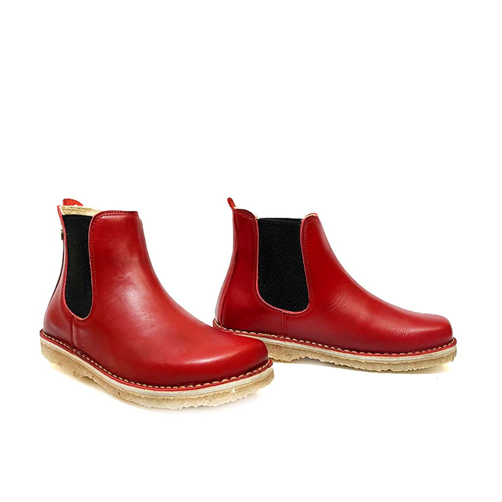 Botín Beat Mujer Rojo Italiano