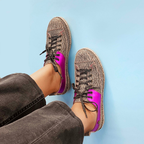 Zapato Kutsu Mujer Jaspe y Morado