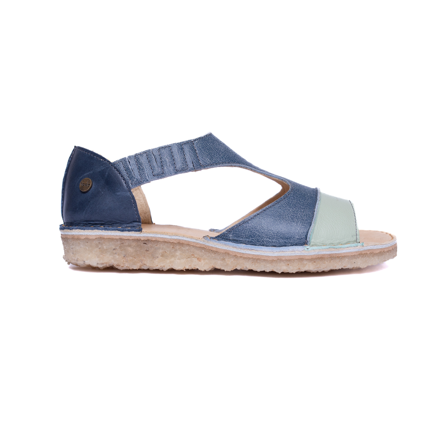 Sandalia Nina Menta Azul Cobalto