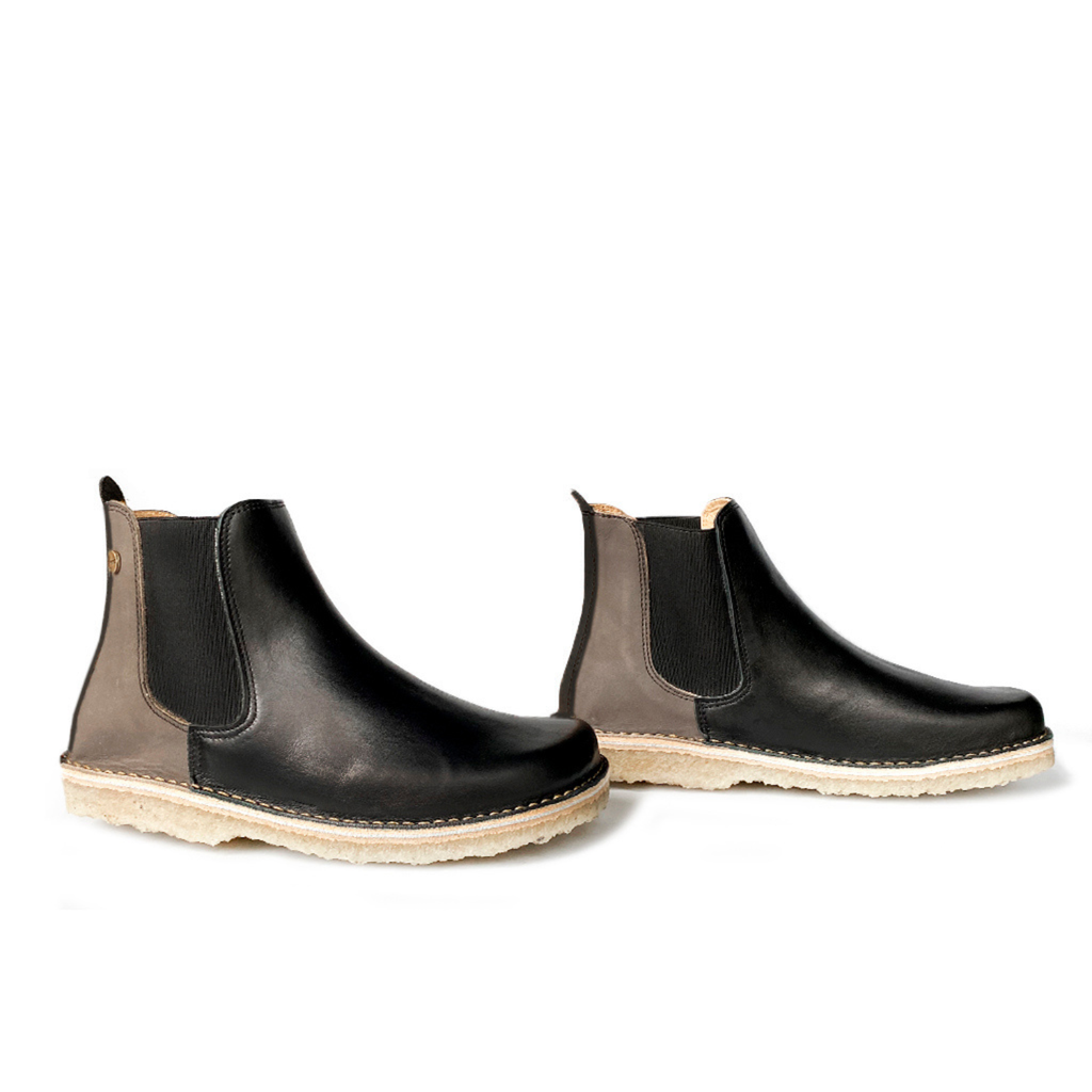 Botín Beat Mujer Negro Gris