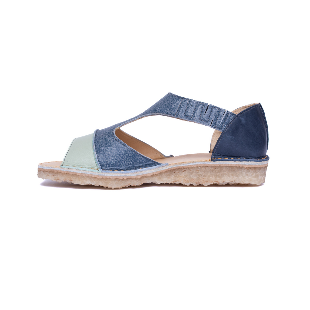 Sandalia Nina Menta Azul Cobalto