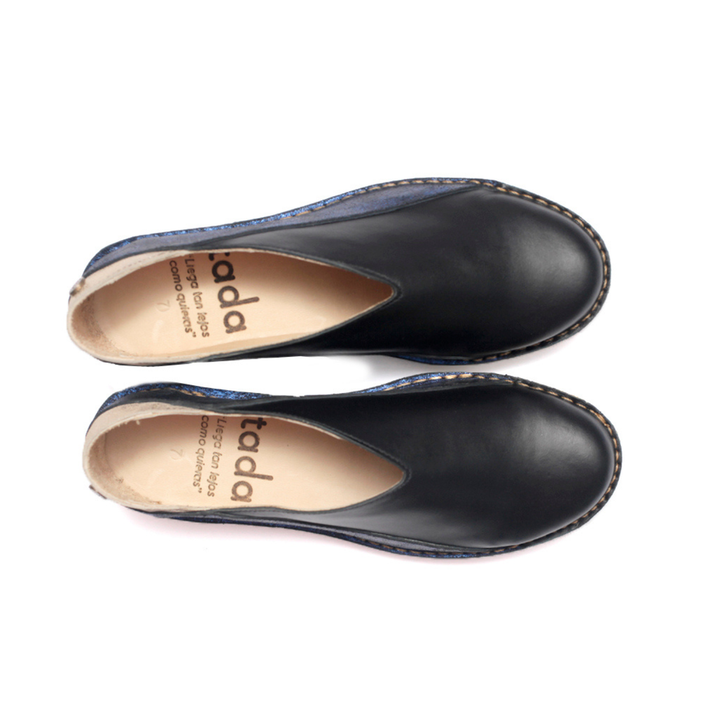 Zapato Mitsue Mujer Azul Metal