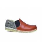 Zapato Fragata Mujer Rojo Carmín y Jaspe