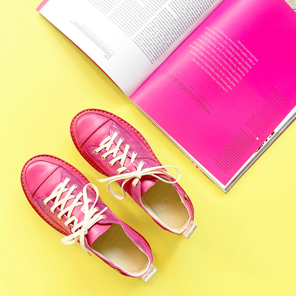 Zapato Kutsu Mujer Fucsia Metal