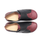 Zapato Arno Mujer Guinda Negro Cera