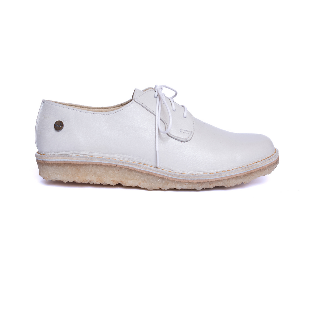 Zapato Derby Mujer Crema Poro