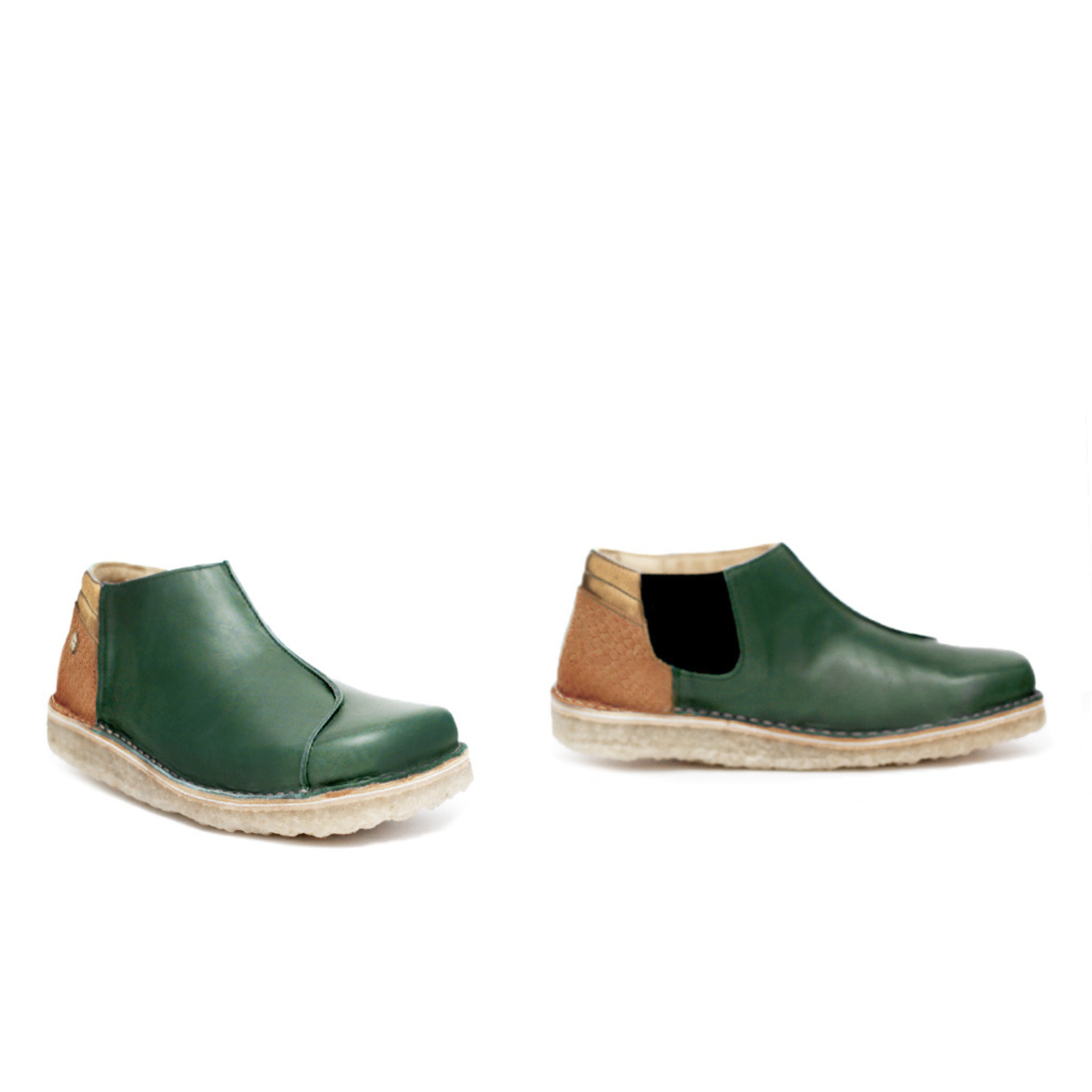 Zapato Nordico Mujer Verde Inglés Miel