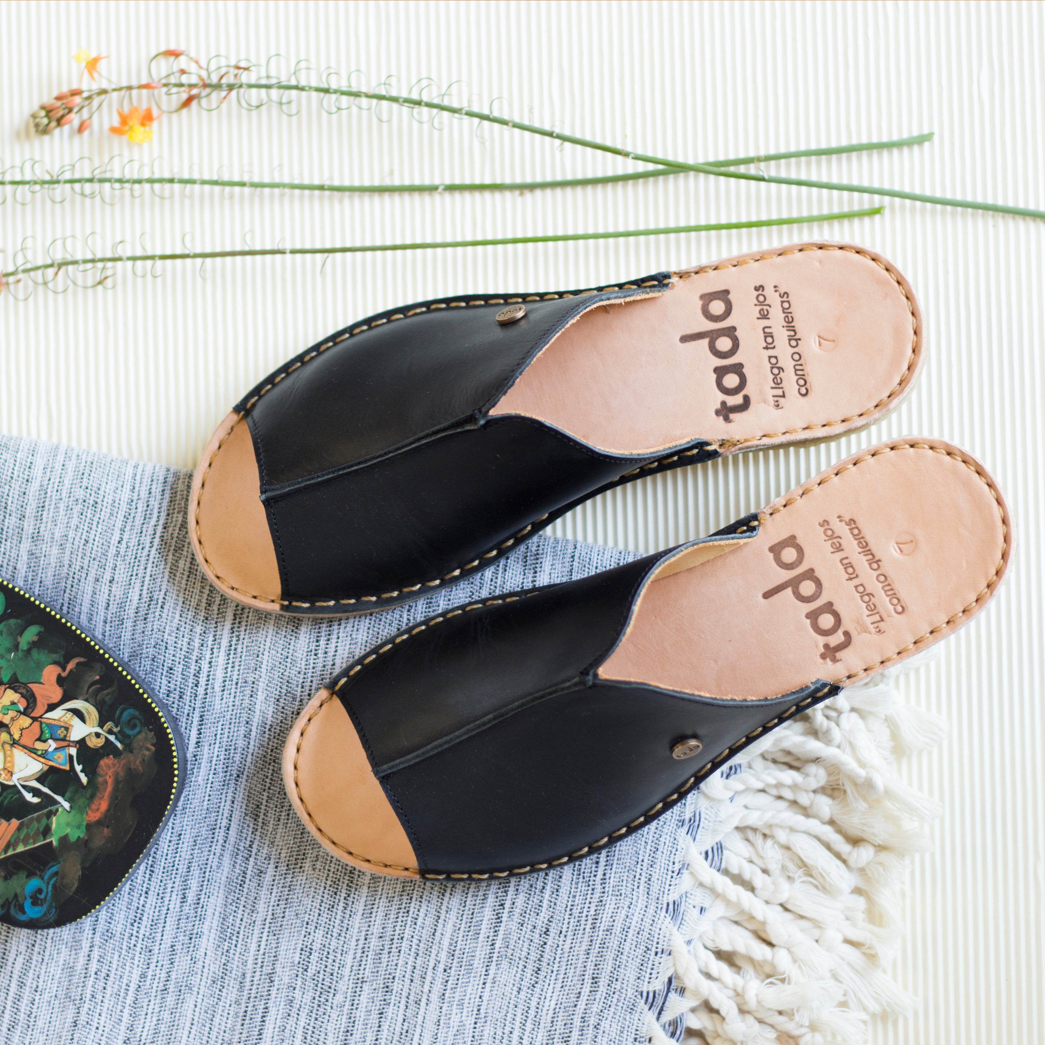 Sandalia Puntilla Negro