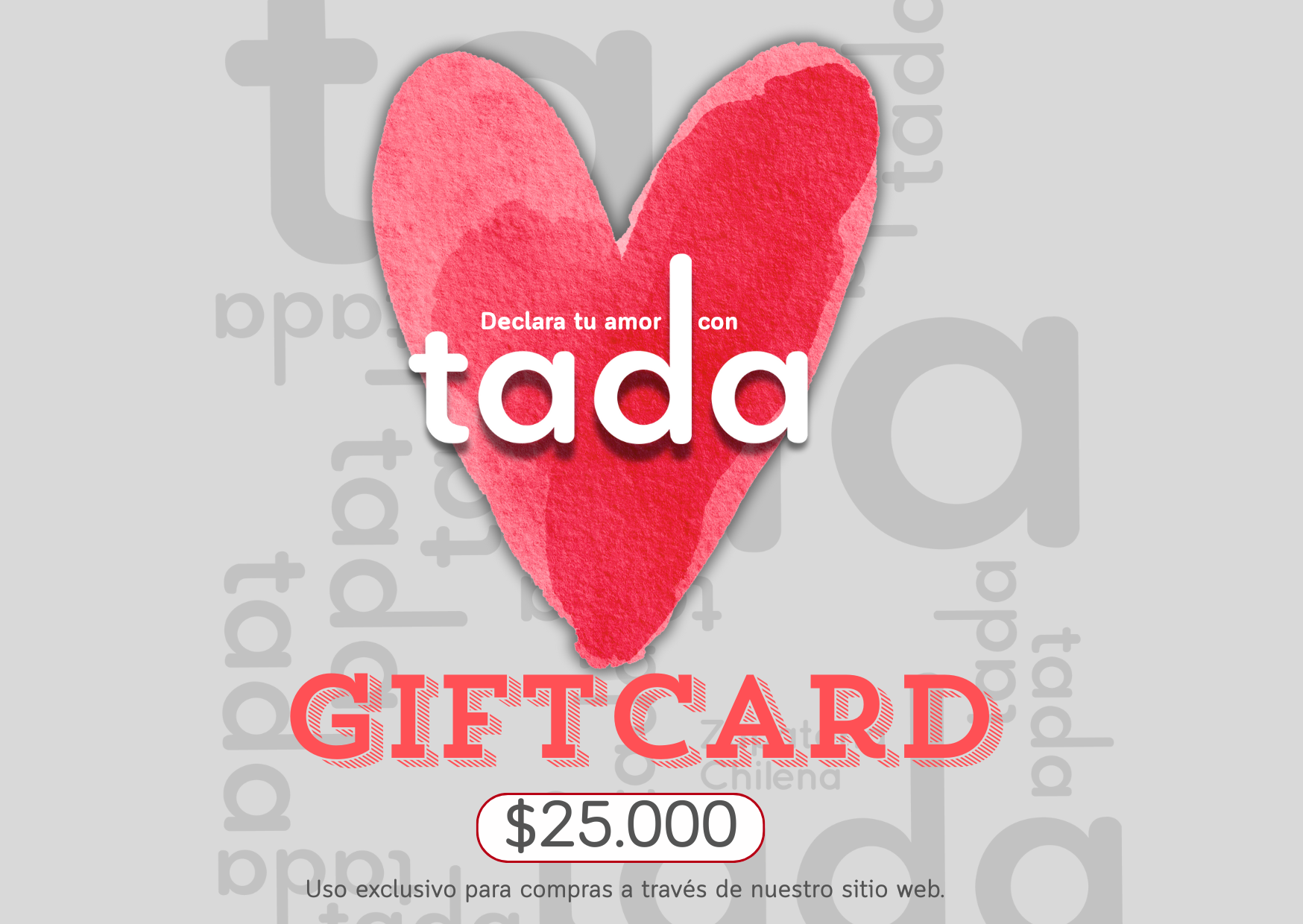 Giftcard Amor con Tada