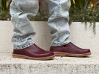 Original Burgundy /Horma ancha 9572, minimalista, transición a Barefoot