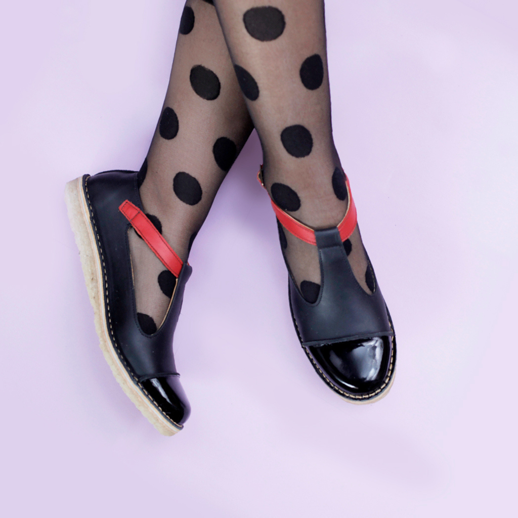 Zapato Gina Mujer Charol Negro