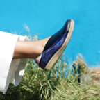 Zapato Mitsue Mujer Azul Metal