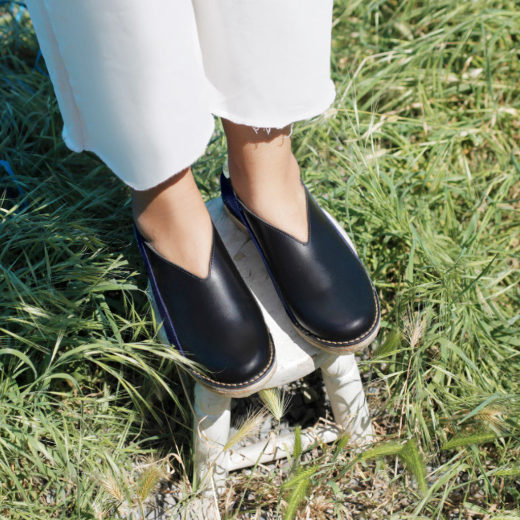 Zapato Mitsue Mujer Azul Metal