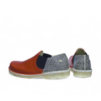 Zapato Fragata Mujer Rojo Carmín y Jaspe