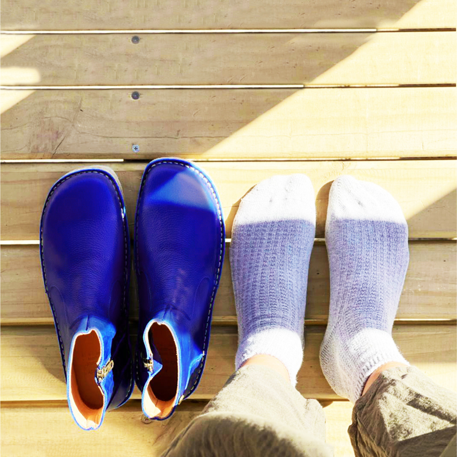 Botín Karma Mujer Azulino Poro