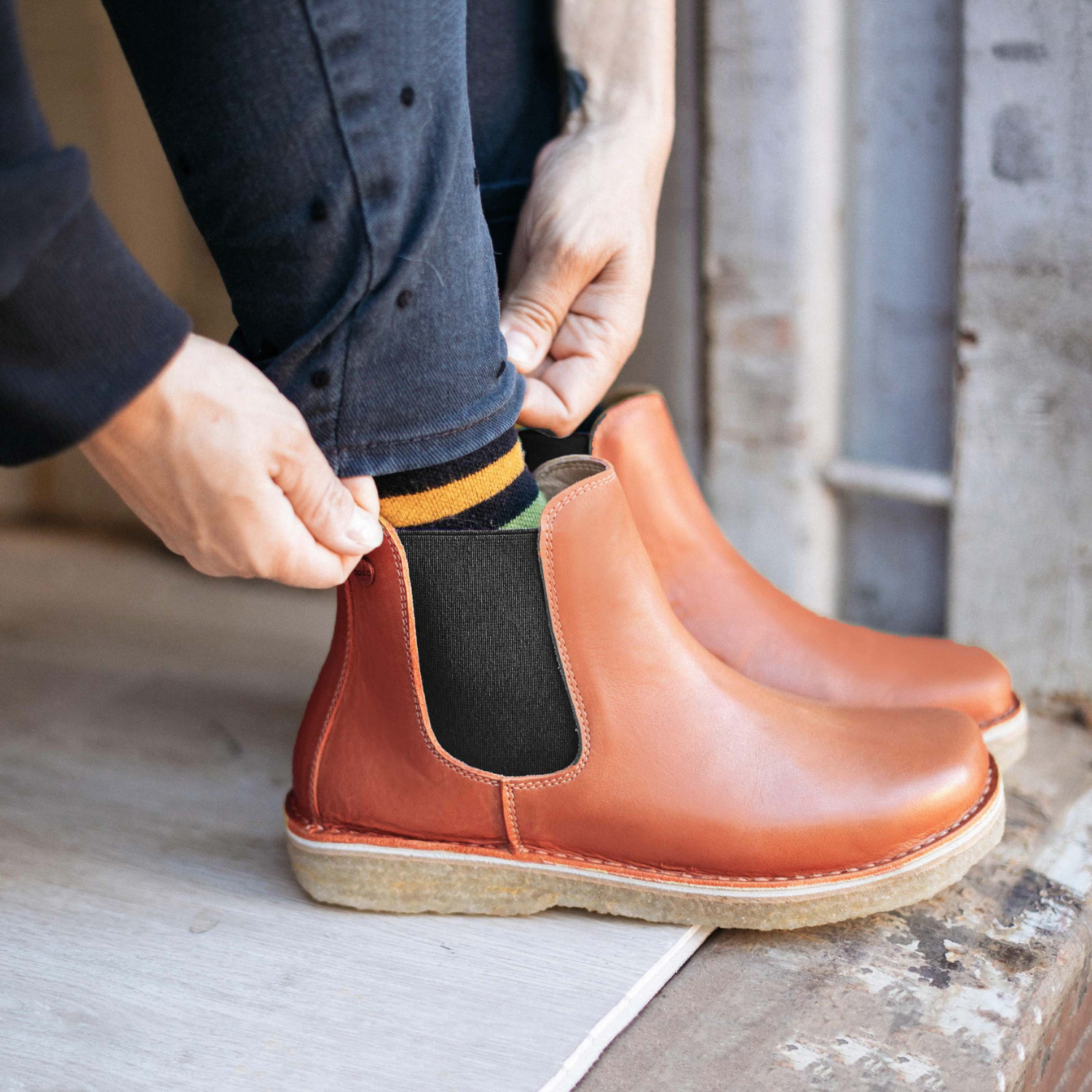 Botín Beat Mujer Caramelo