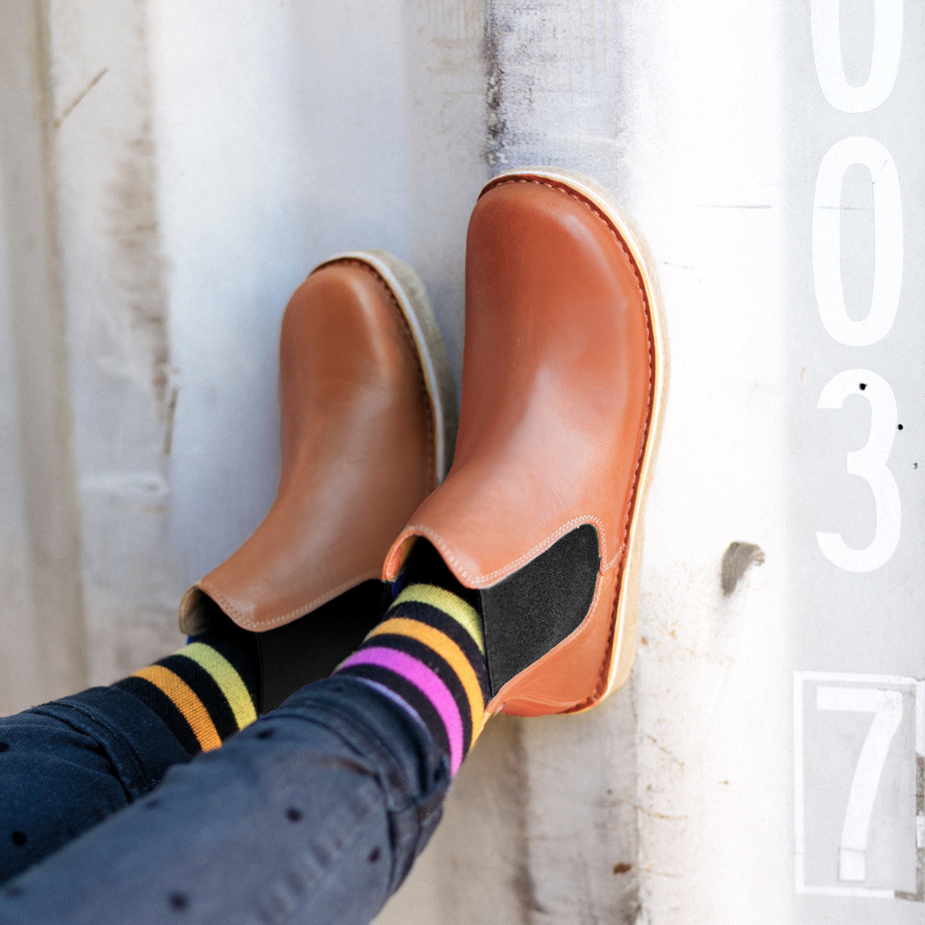 Botín Beat Mujer Caramelo