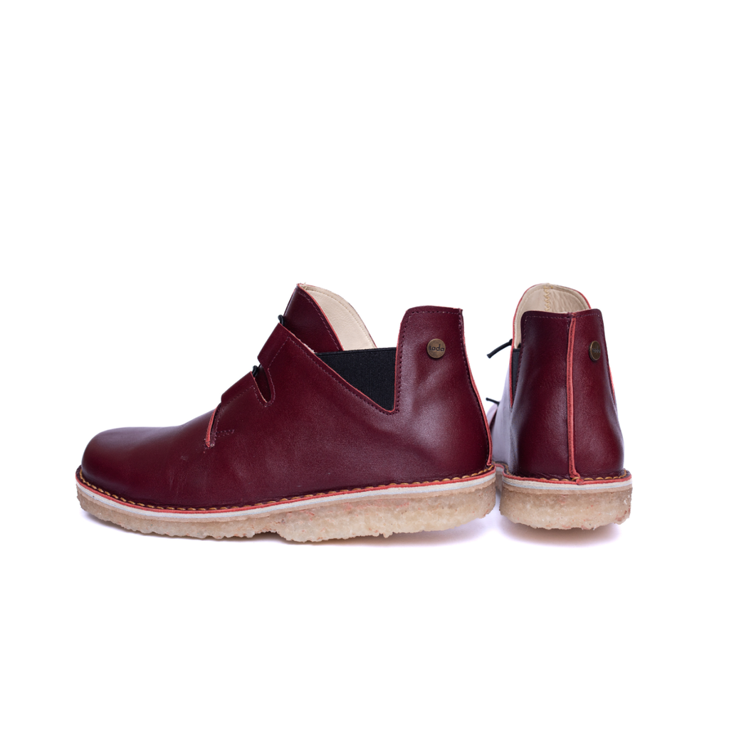 Zapato Magovi Mujer Burdeo Liso