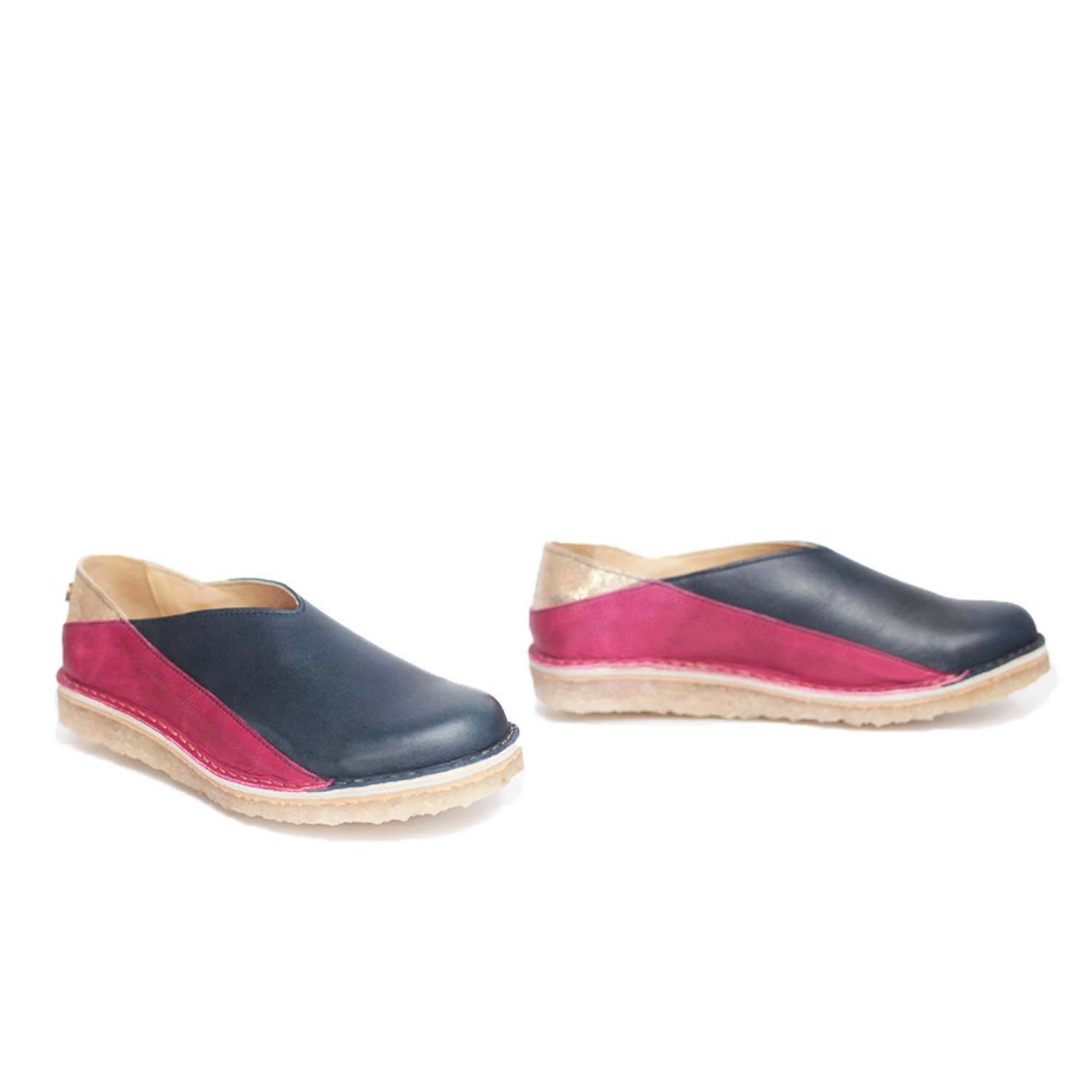 Zapato Mitsue Mujer Azul Cobalto Fucsia