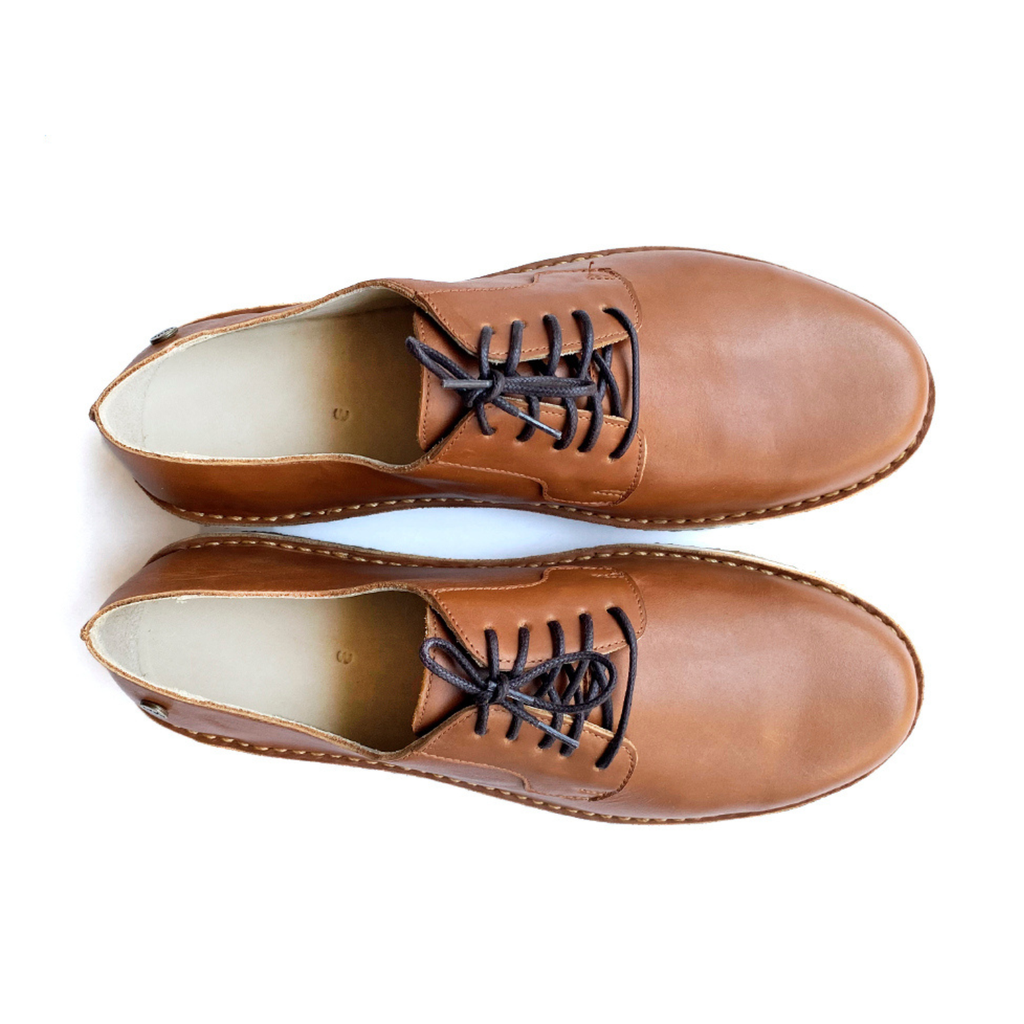 Zapato Derby Hombre Caramelo