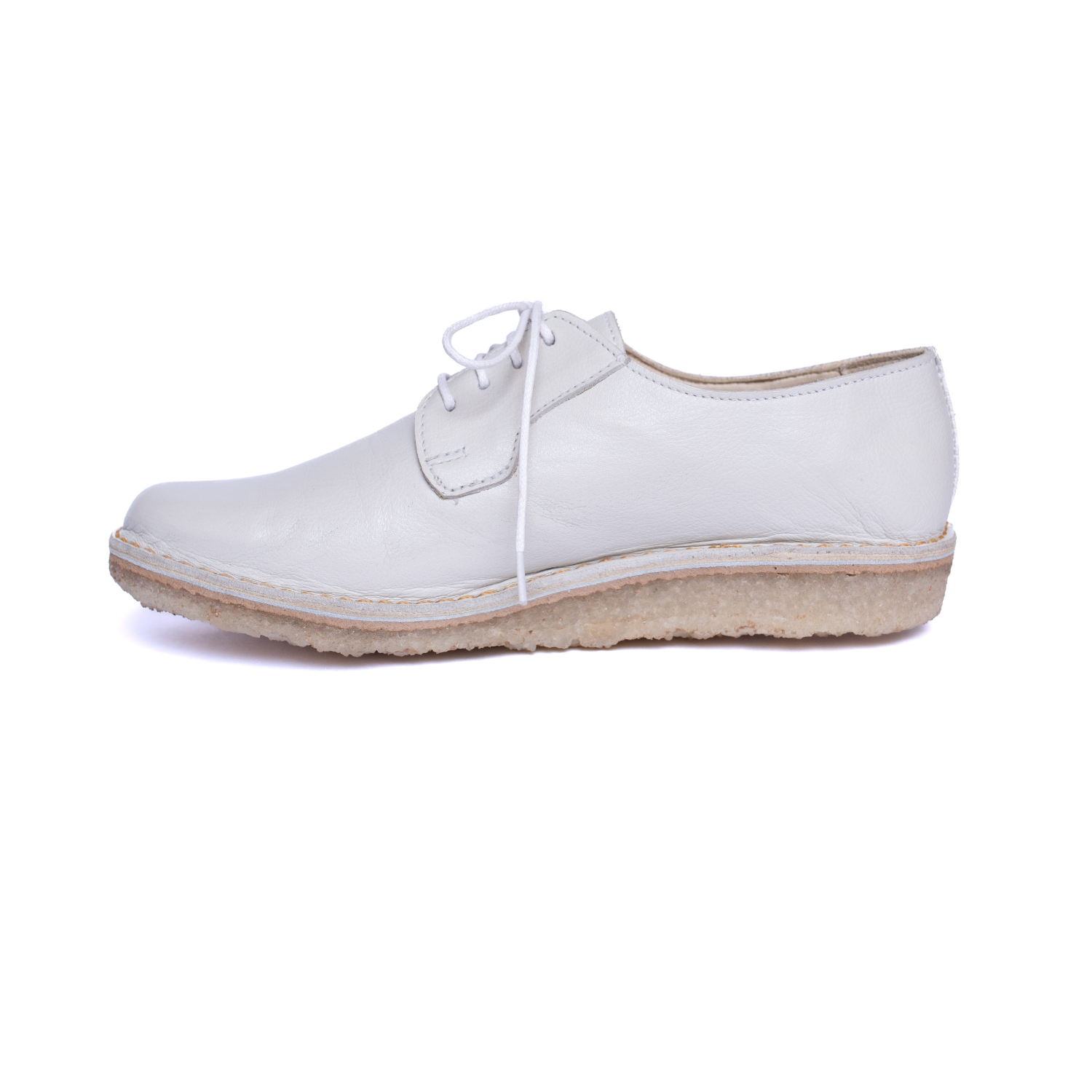 Zapato Derby Mujer Crema Poro