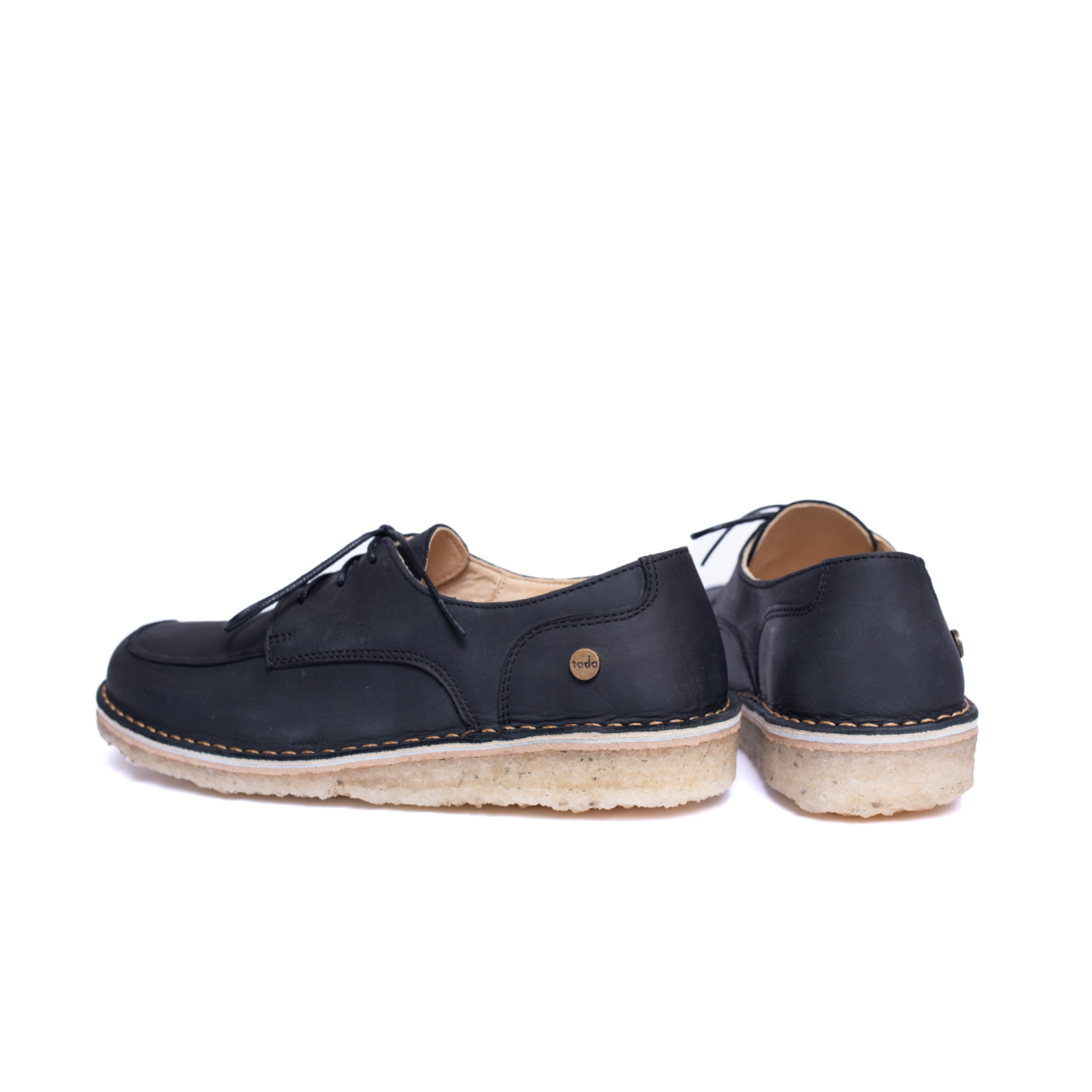 Zapato Folke Mujer Negro Cera