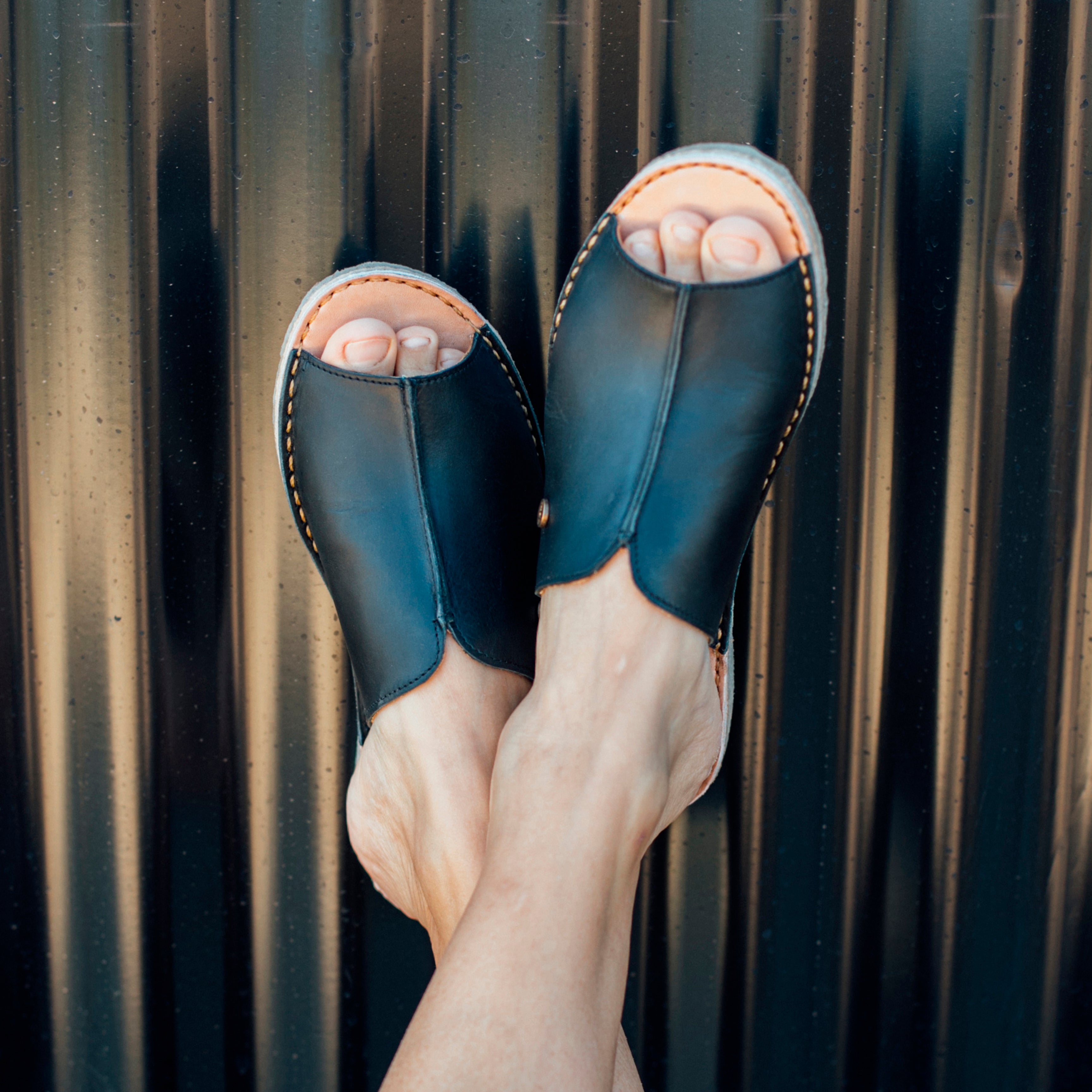 Sandalia Puntilla Negro