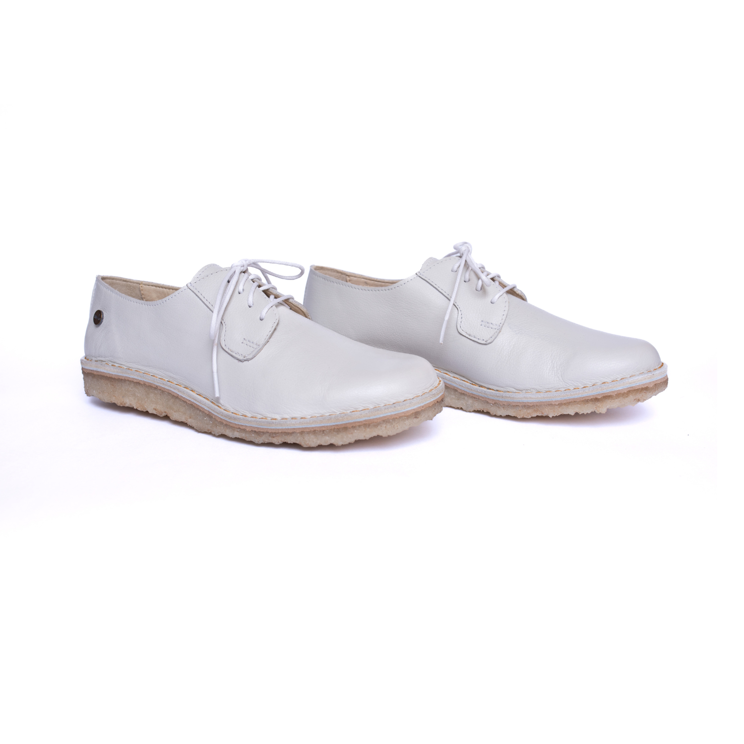 Zapato Derby Mujer Crema Poro