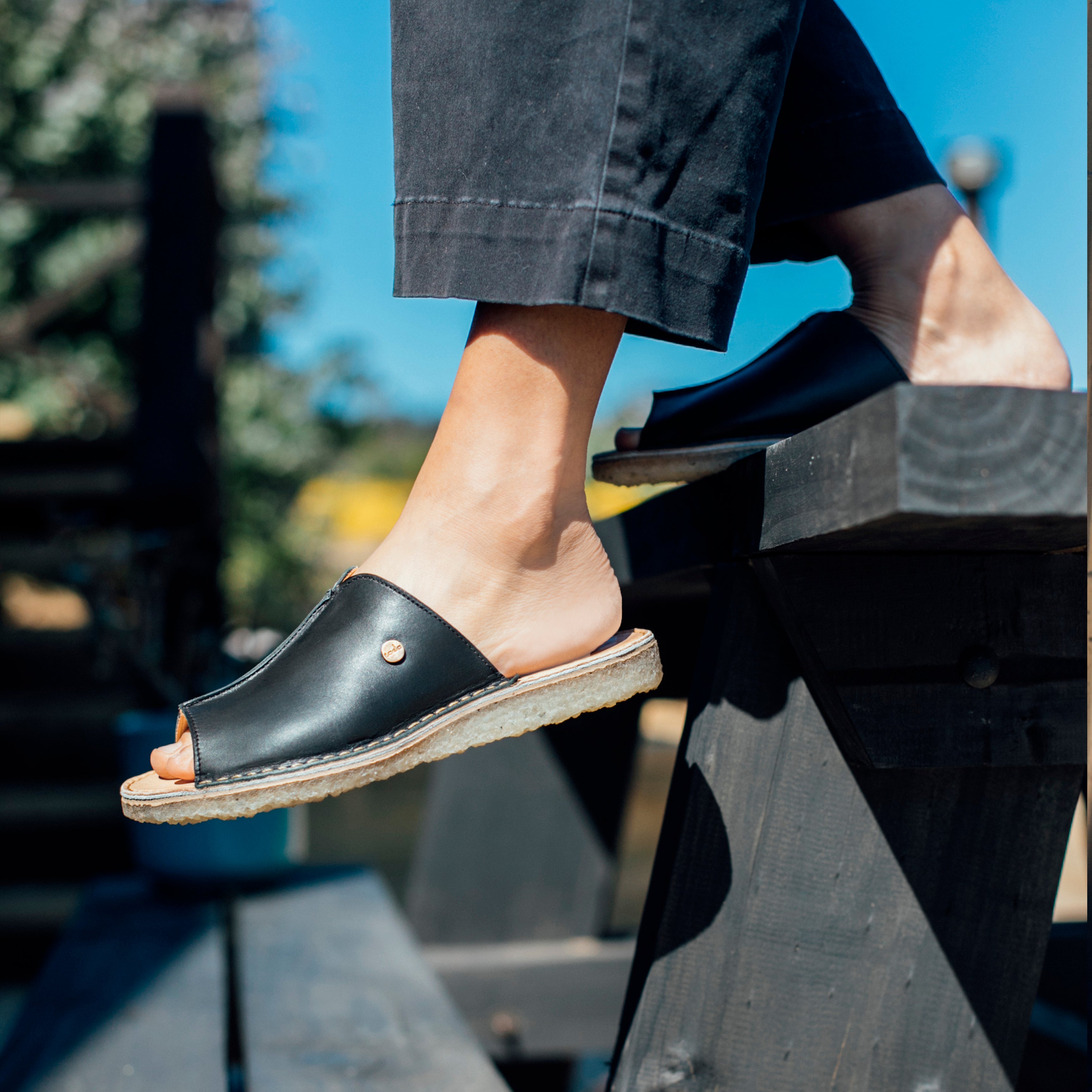 Sandalia Puntilla Negro