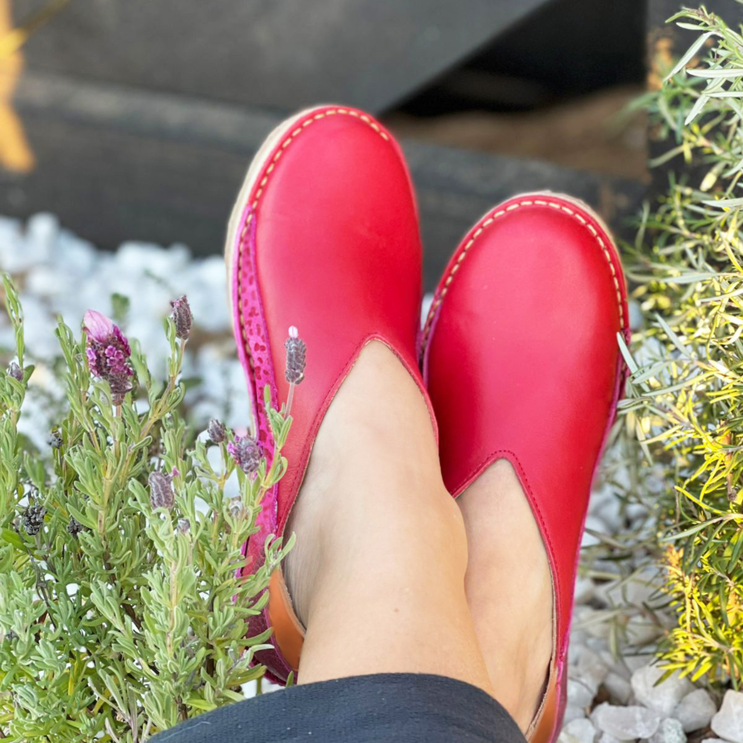 Zapato Mitsue Mujer Rojo y Fucsia