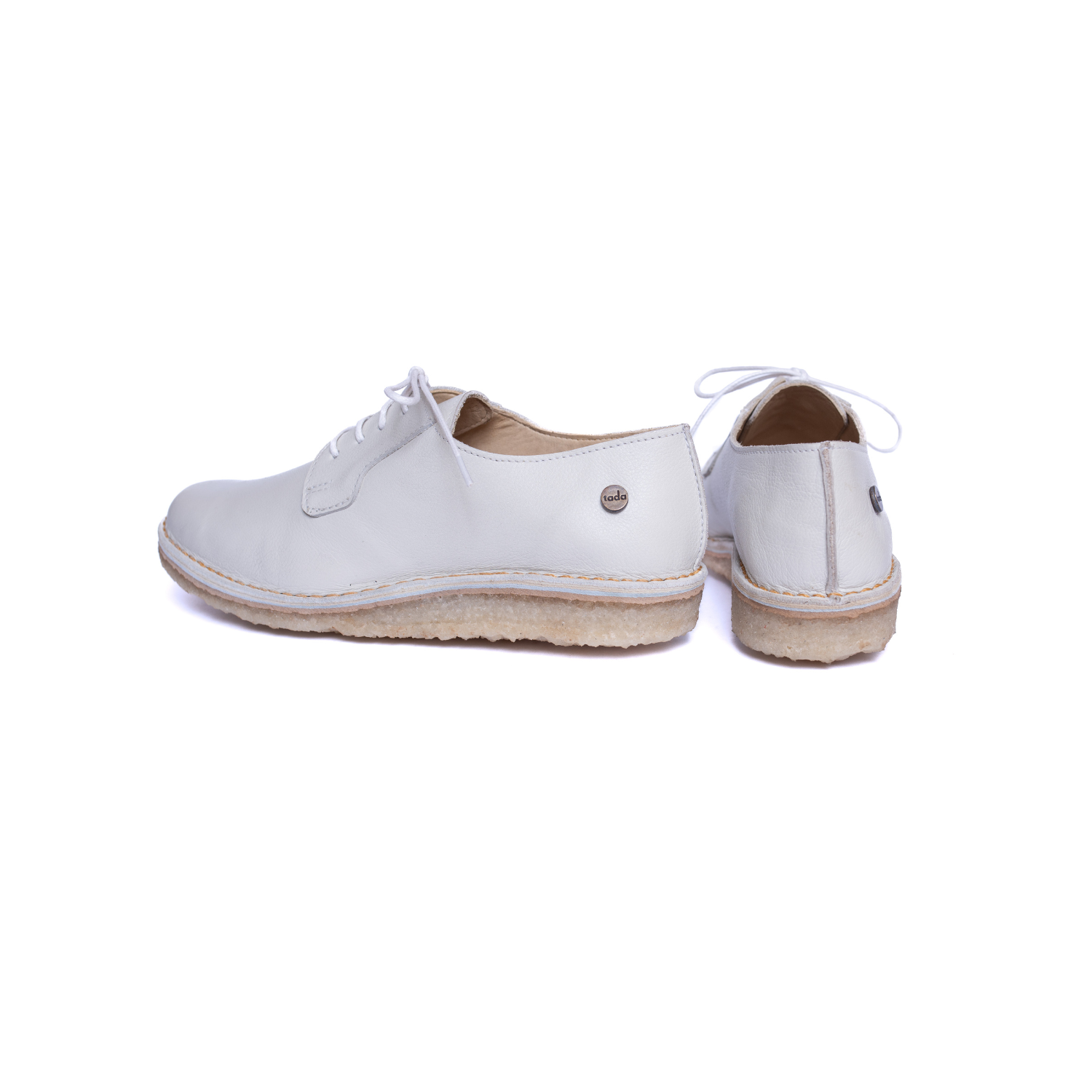 Zapato Derby Mujer Crema Poro