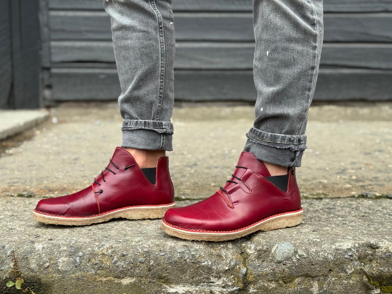 Zapato Magovi Hombre Cereza