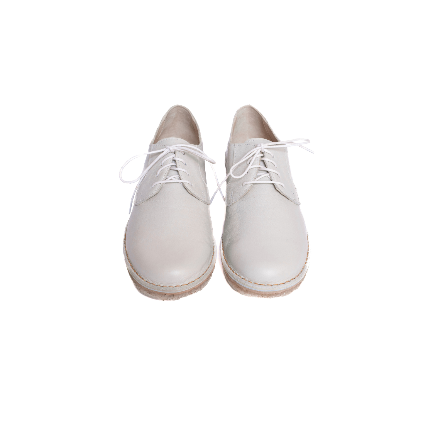 Zapato Derby Mujer Crema Poro