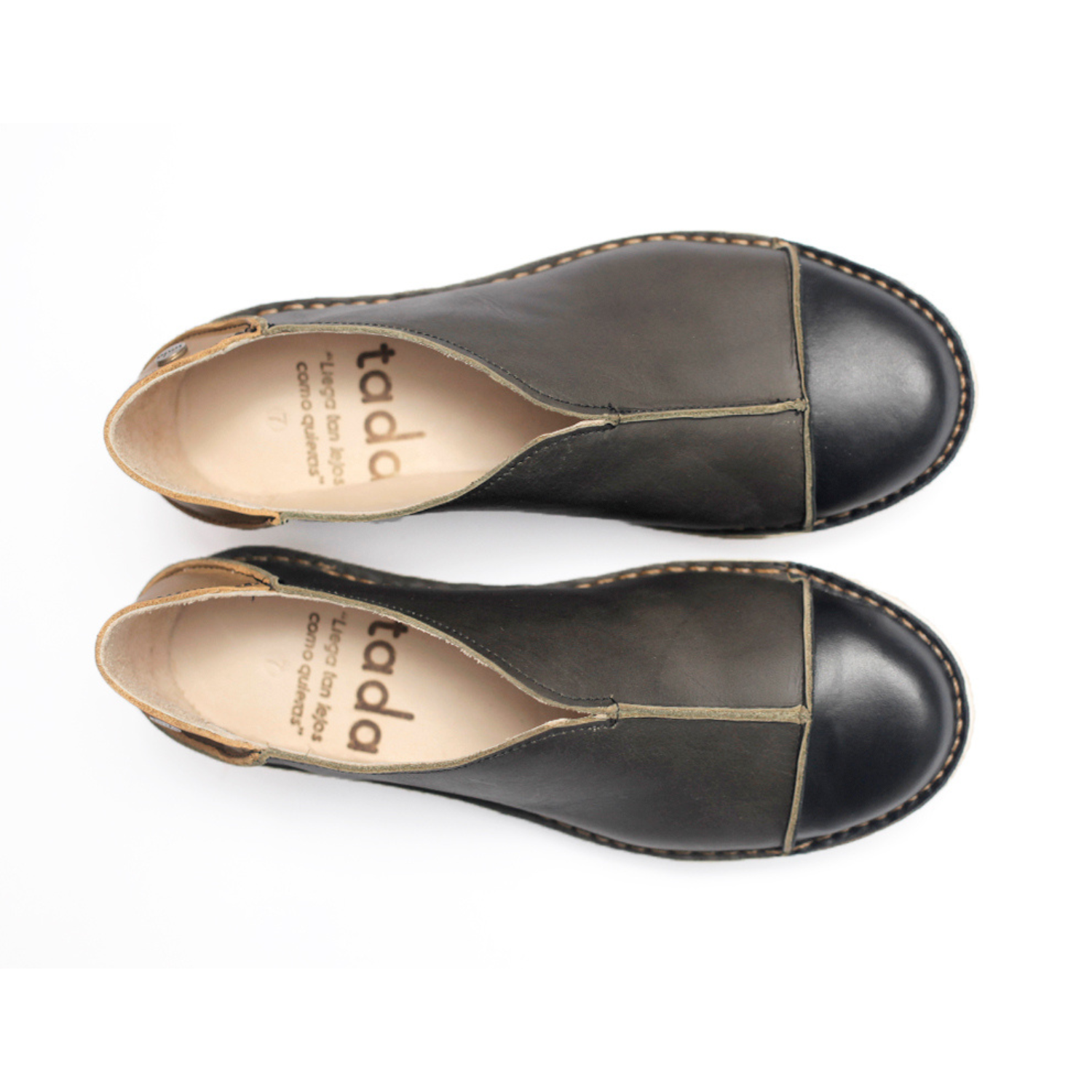Zapato Eva Mujer Punta Negro - Olivo Cera