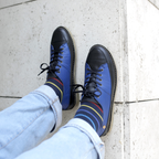 Zapato Kutsu Hombre Azul Poro