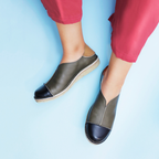 Zapato Eva Mujer Punta Negro - Olivo Cera