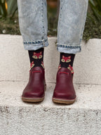 Original Burgundy /Horma ancha 9572, minimalista, transición a Barefoot