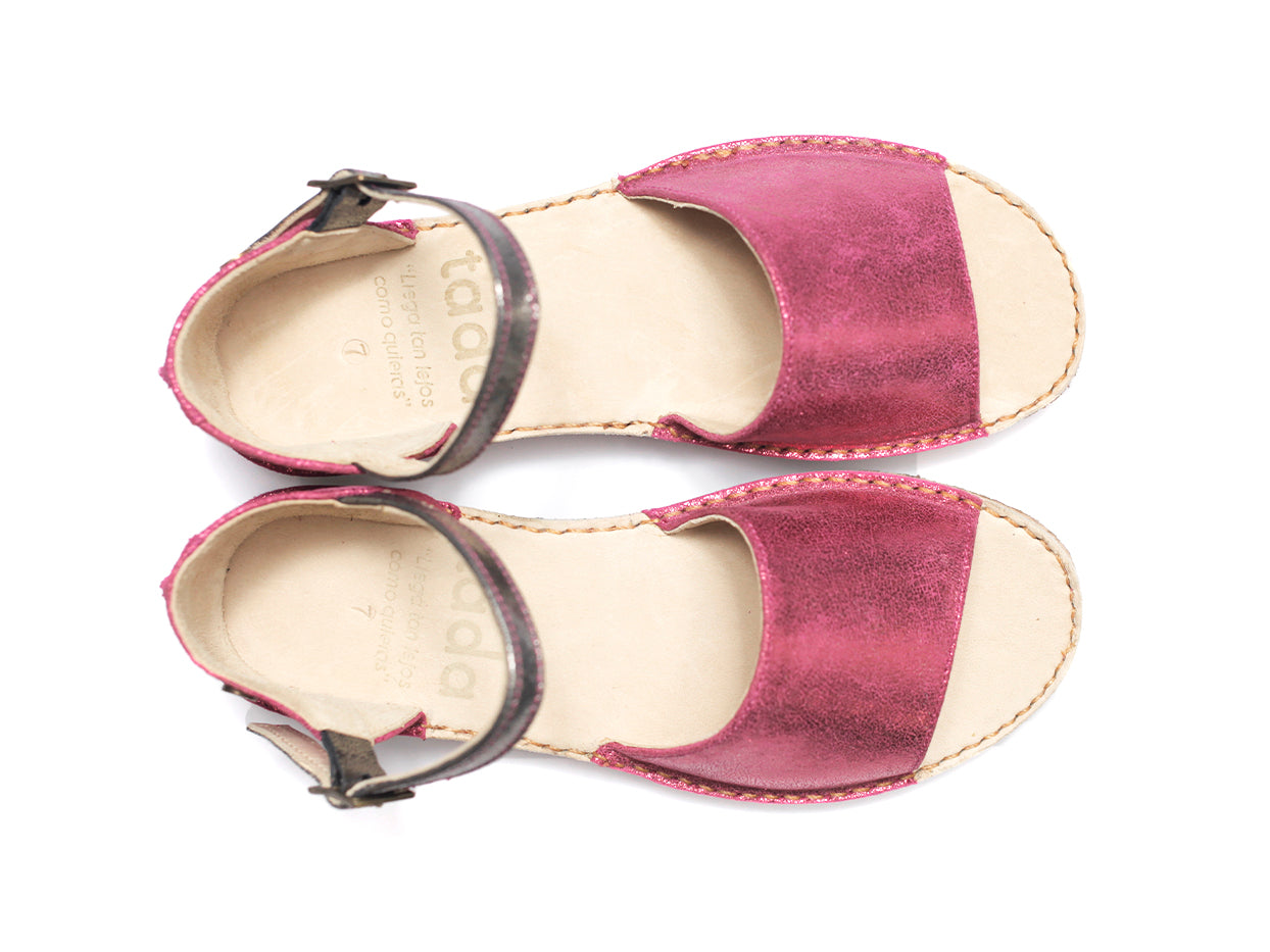 Sandalia Aiko Fucsia Metalizado