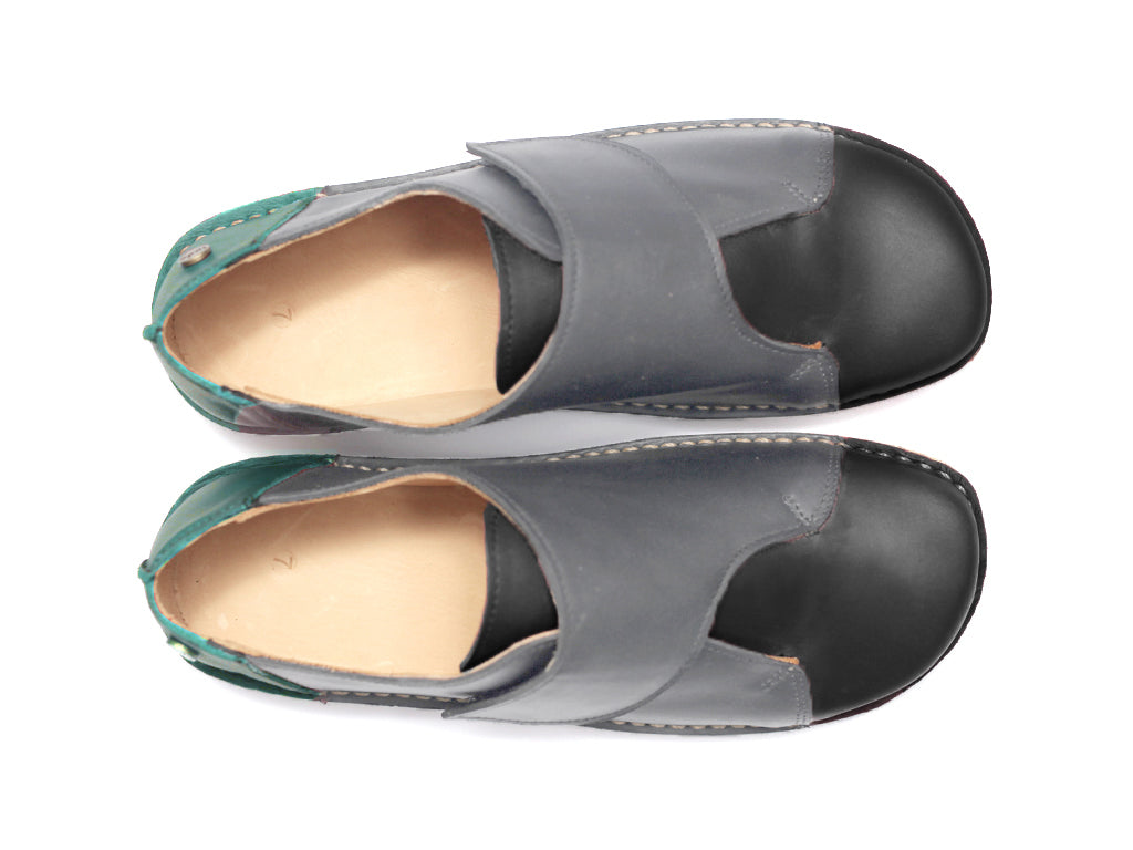 Zapato Arno Mujer Negro Gris Turquesa