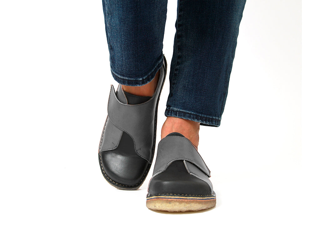 Zapato Arno Mujer Negro Gris Turquesa