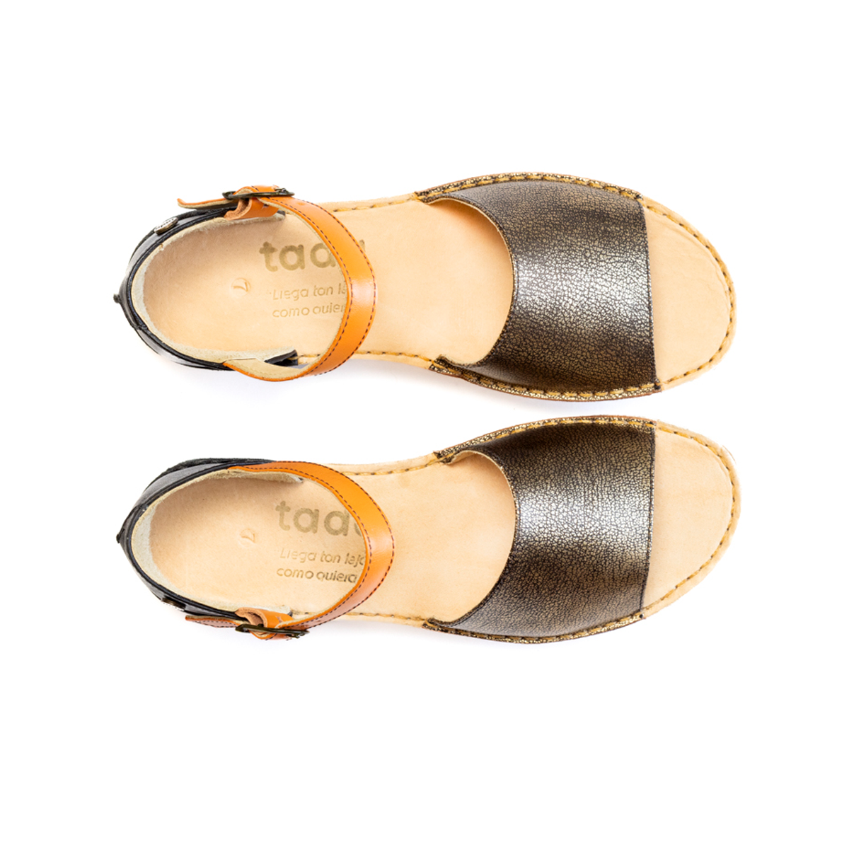 Sandalia Aiko Oro Viejo