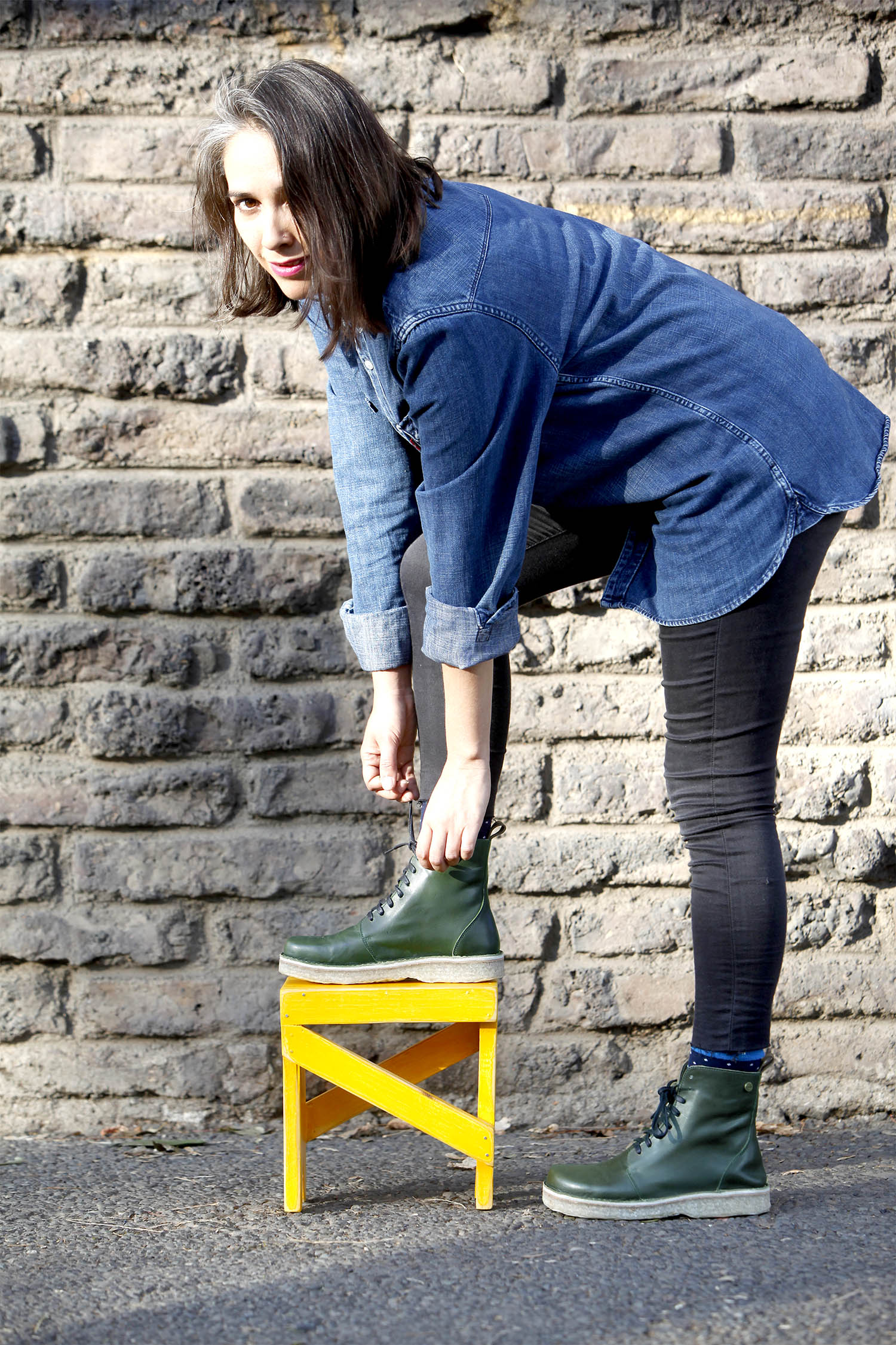 Botín Boot Mujer Verde Inglés