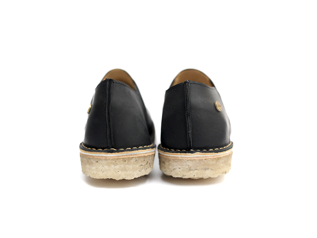 Zapato Fragata Hombre Negro Cera