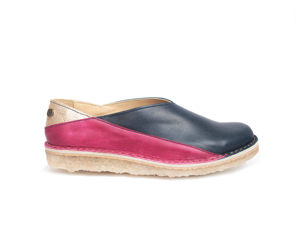 Zapato Mitsue Mujer Azul Cobalto Fucsia