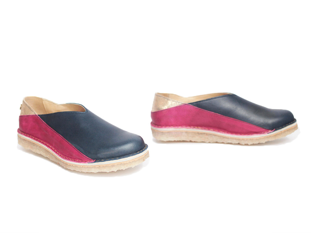 Zapato Mitsue Mujer Azul Cobalto Fucsia