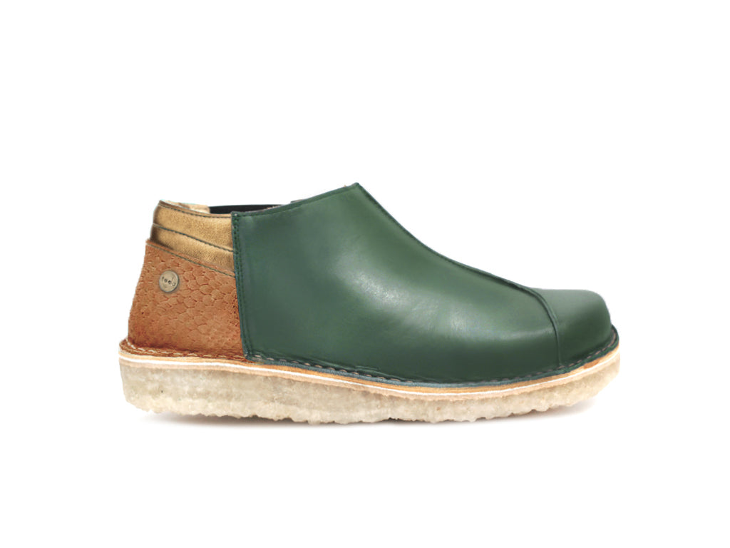 Zapato Nordico Mujer Verde Inglés Miel