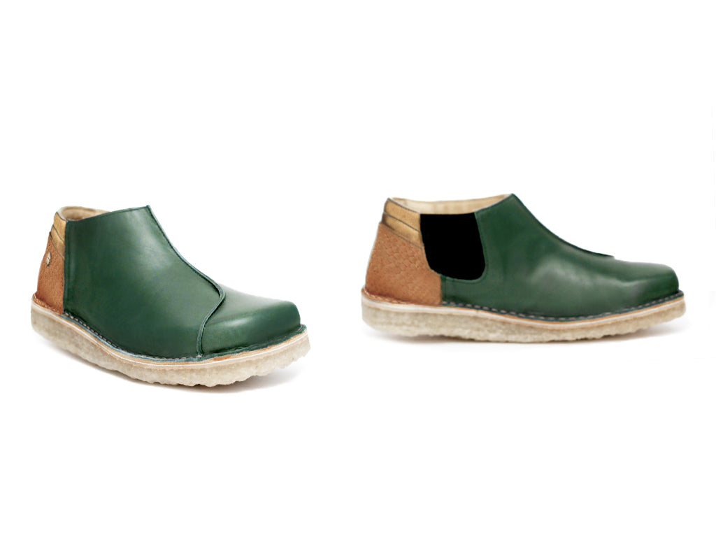 Zapato Nordico Mujer Verde Inglés Miel
